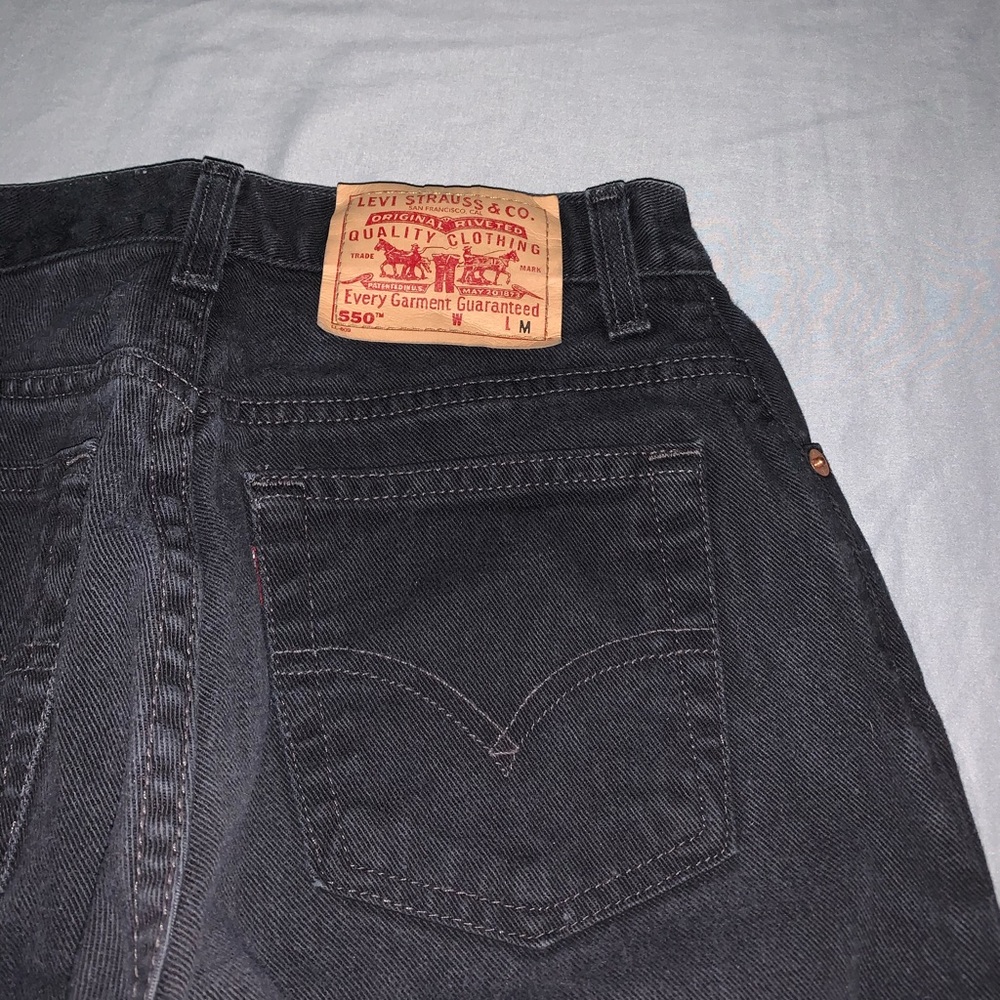 Black vintage high waisted mom jeans
